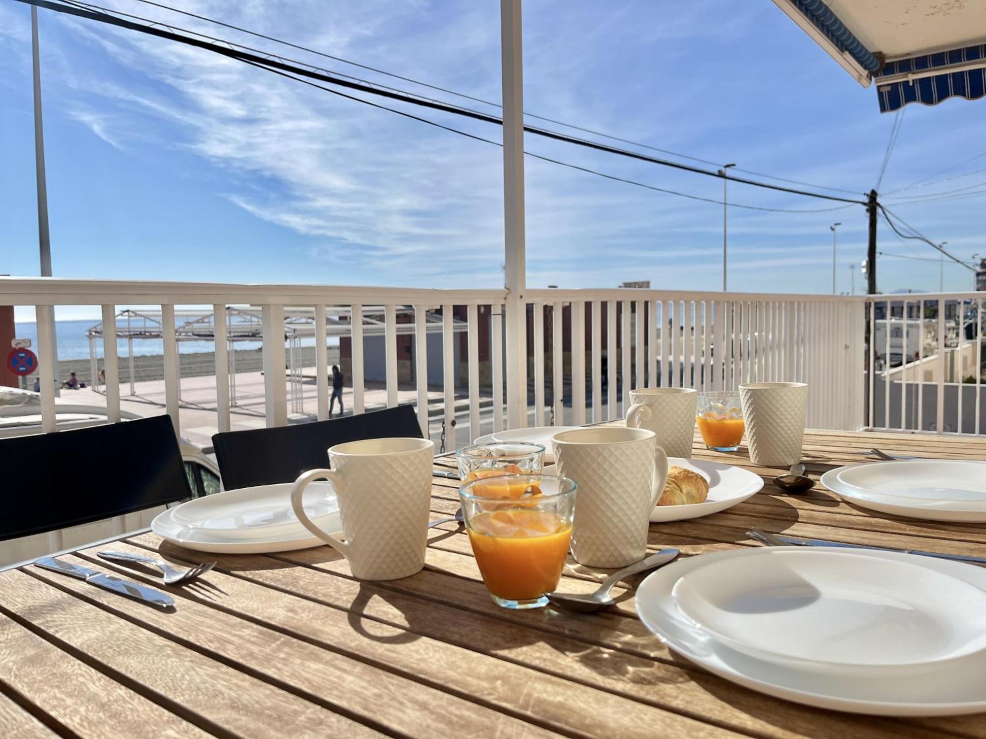 Playa Mar Frente Al Mar, Terraza Y Parking Apartment *